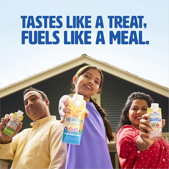 Carnation Breakfast Essentials Original Nutritional Drink Caramel Flavor 8 oz Bottle 24 Ct
