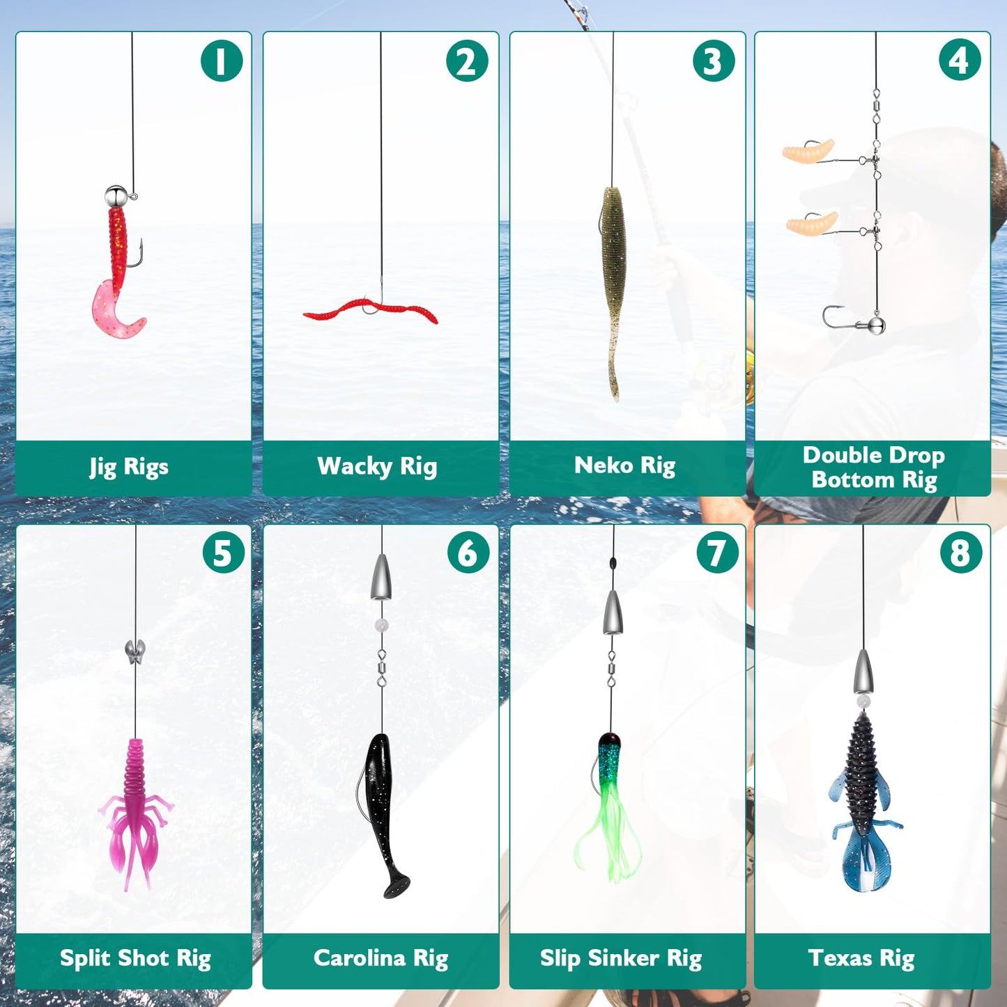 FONMANG 126Pcs Fishing Lures - 2025 New Tackle Box with Tackle Included, Fishing Kit with VIBs