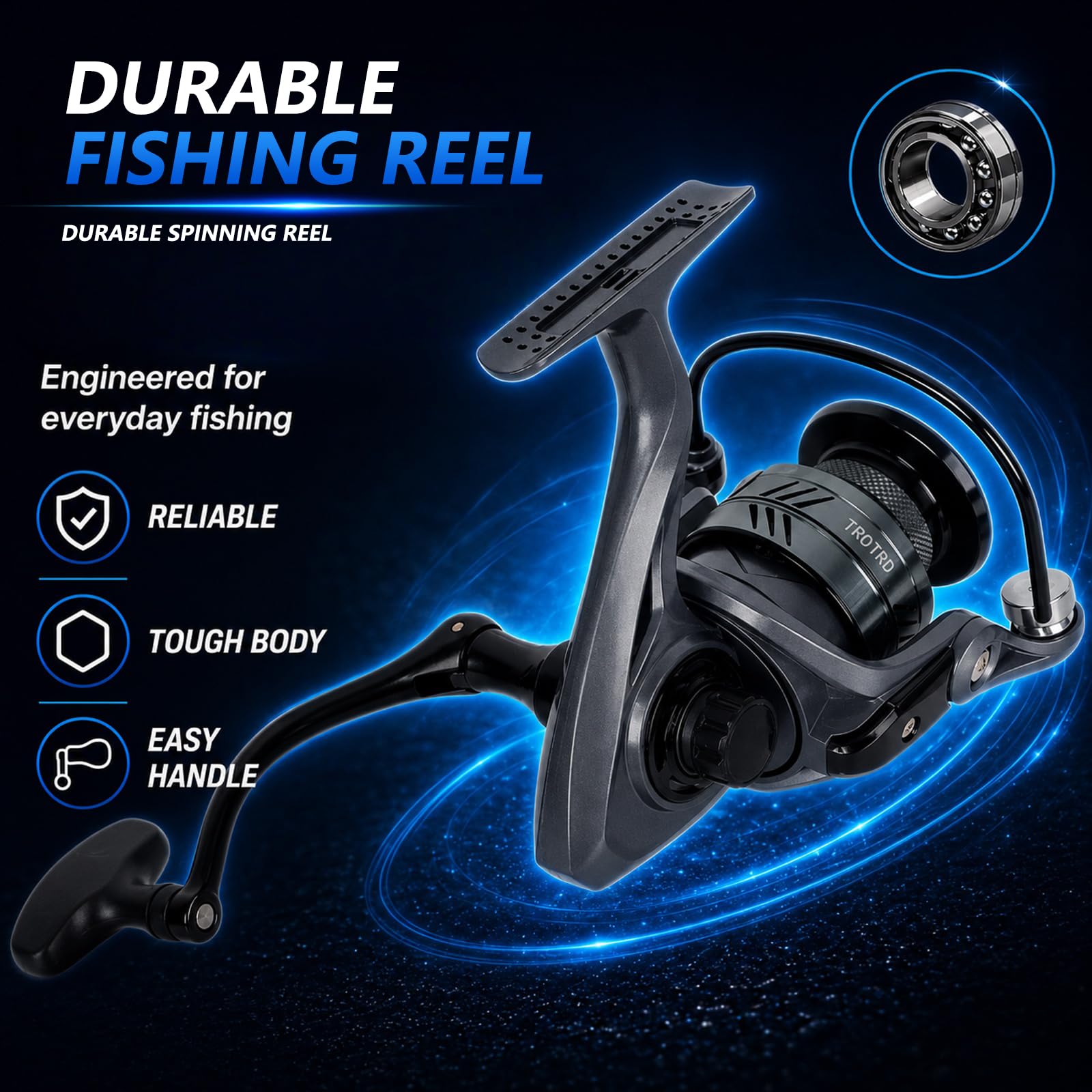 Fishing Rod and Reel Combo Kit—Telescopic Fishing Rod, Collapsible Fishing Rod, Portable Fishing
