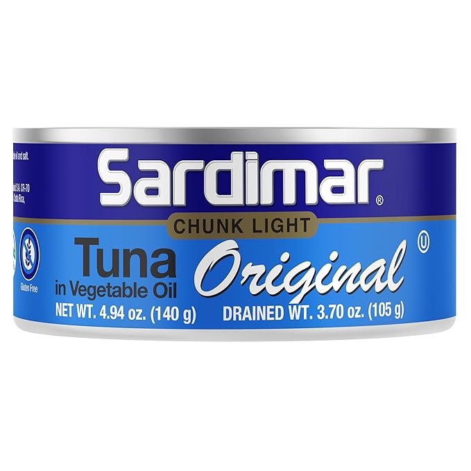 Sardimar Chunk Light Tuna ( Original - Pack of 6 ) - Ready to eat meals in can