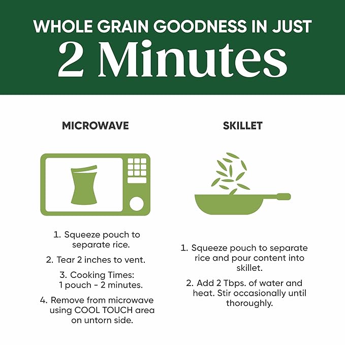 SEEDS OF CHANGE Organic Quinoa & Brown Rice with Garlic Family Size, Organic Food, 17.3 oz Pouch (Pack of 6)