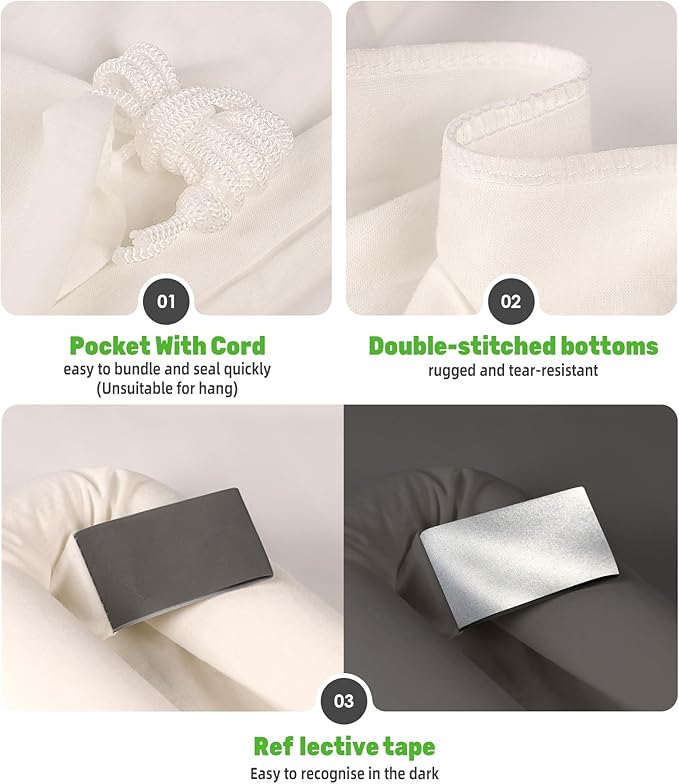 Elk Game Bags 5 Pack, Essential Hunting Gear & Accessories, Field Dressing Quarter Meat Bag, Medium to Large Wild Hunting Gear Bag for Elk, Deer, Caribou,and Moose