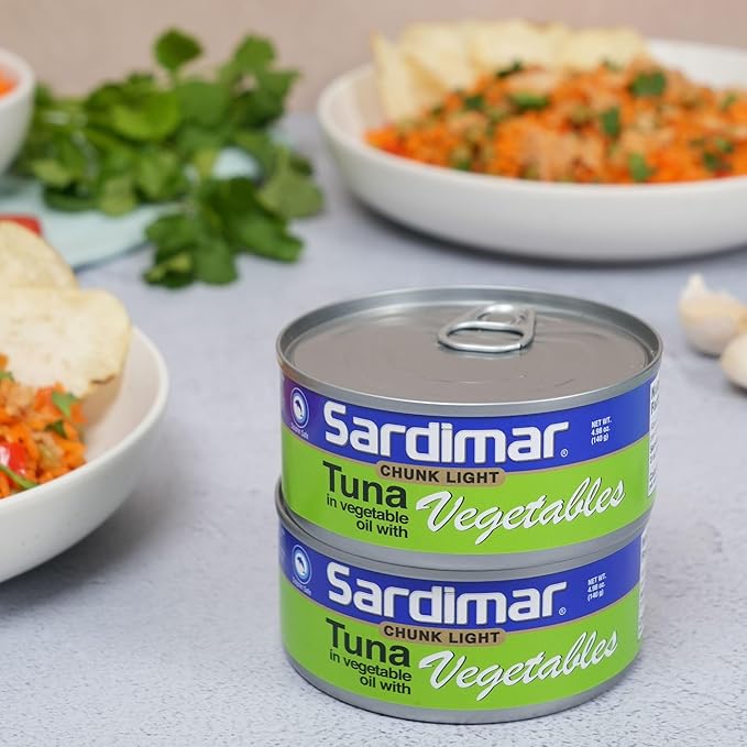 Sardimar Chunk Light Tuna ( Vegetables- Pack of 6 )