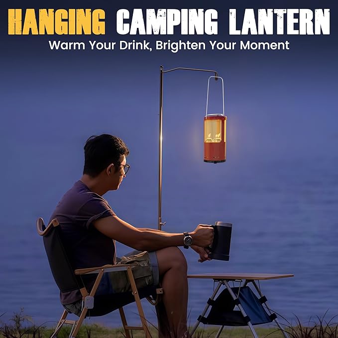 Outdoor Candle Lantern Holder for Real Candles (Candles Not Included) - Windproof Emergency Lantern with Handle, Safe for Camping, Blackouts, Decor - Survival Gear & Home Use