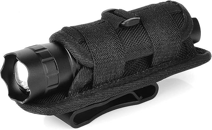 WINDFIRE Flashlights 1200 Lumens Tactical LED Flashlight 1 Mode High Powered Handheld Torch Water Resistant Portable with Holster Duty Belt Holder (Battery Not Included)