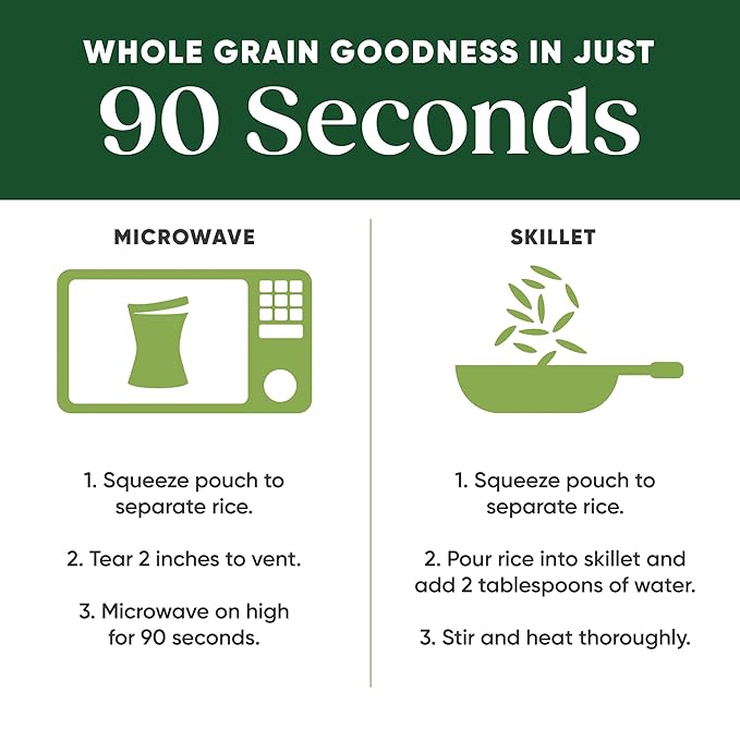 SEEDS OF CHANGE Certified Organic Brown and Wild Rice with Tomato & Roasted Garlic, Organic Food, 8.5 oz Pouch (Pack of 12)