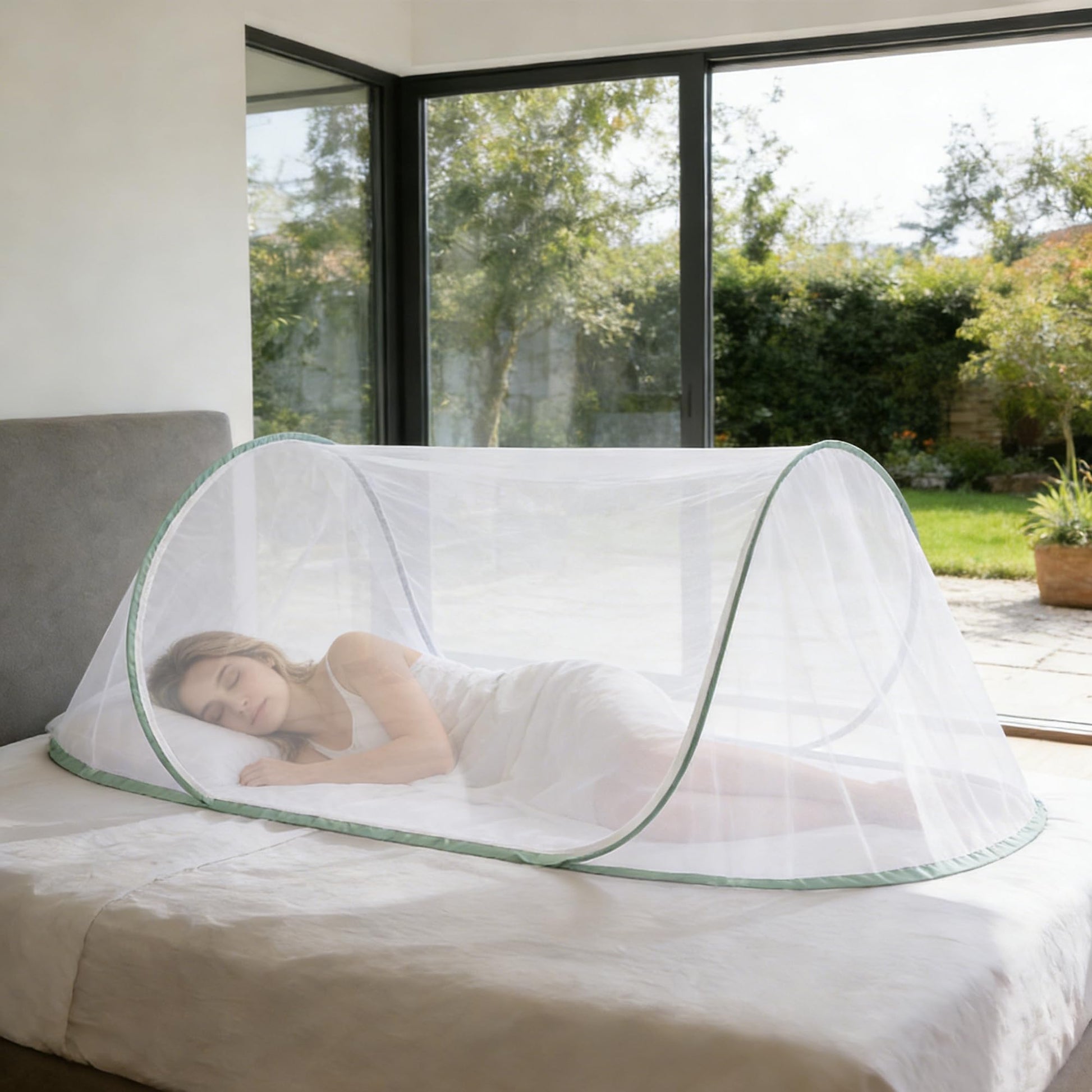 FORUP Pop Up Mosquito Tent | Quick Setup Portable & Foldable Mosquito Net for Bedroom, Camping