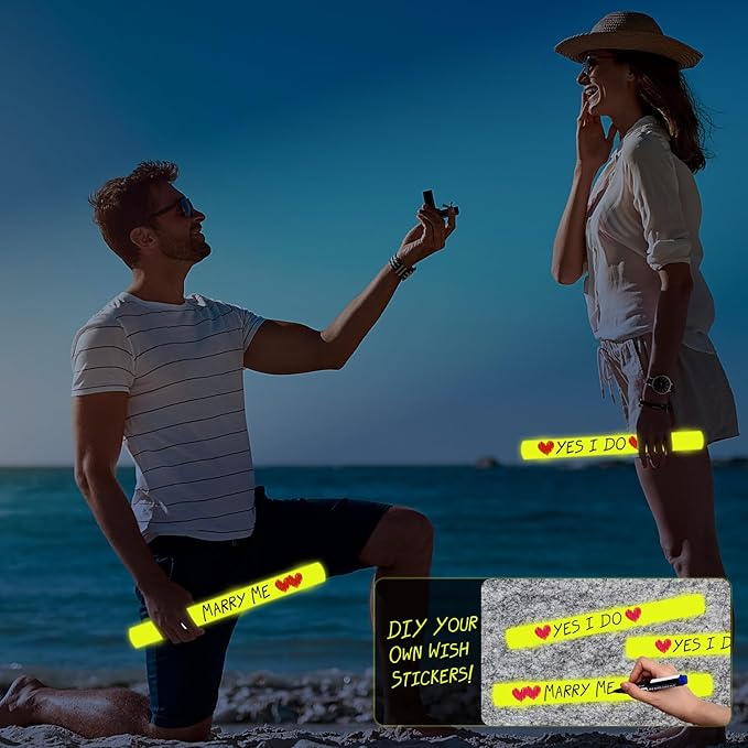 48Pack LED Glow Foam Sticks Bulk,Light Up Glow Sticks with 3 Flashing Modes,Yellow Glow Wands Party Pack,Glow In The Dark Party Supplies for Halloween,ThanksGiving Day,Christmas,Birthday