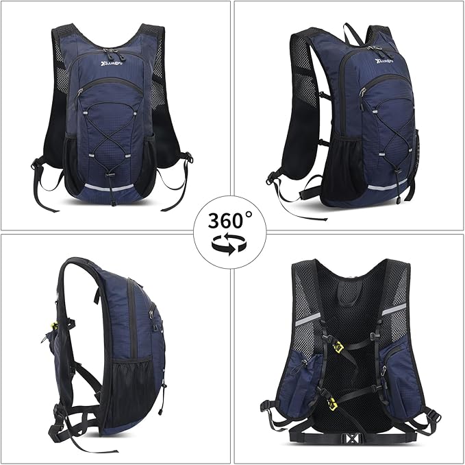 15L Small Hiking Backpack Lightweight Hydration Backpack for Men Women, Warterproof Hiking Daypack for Travel Cycling