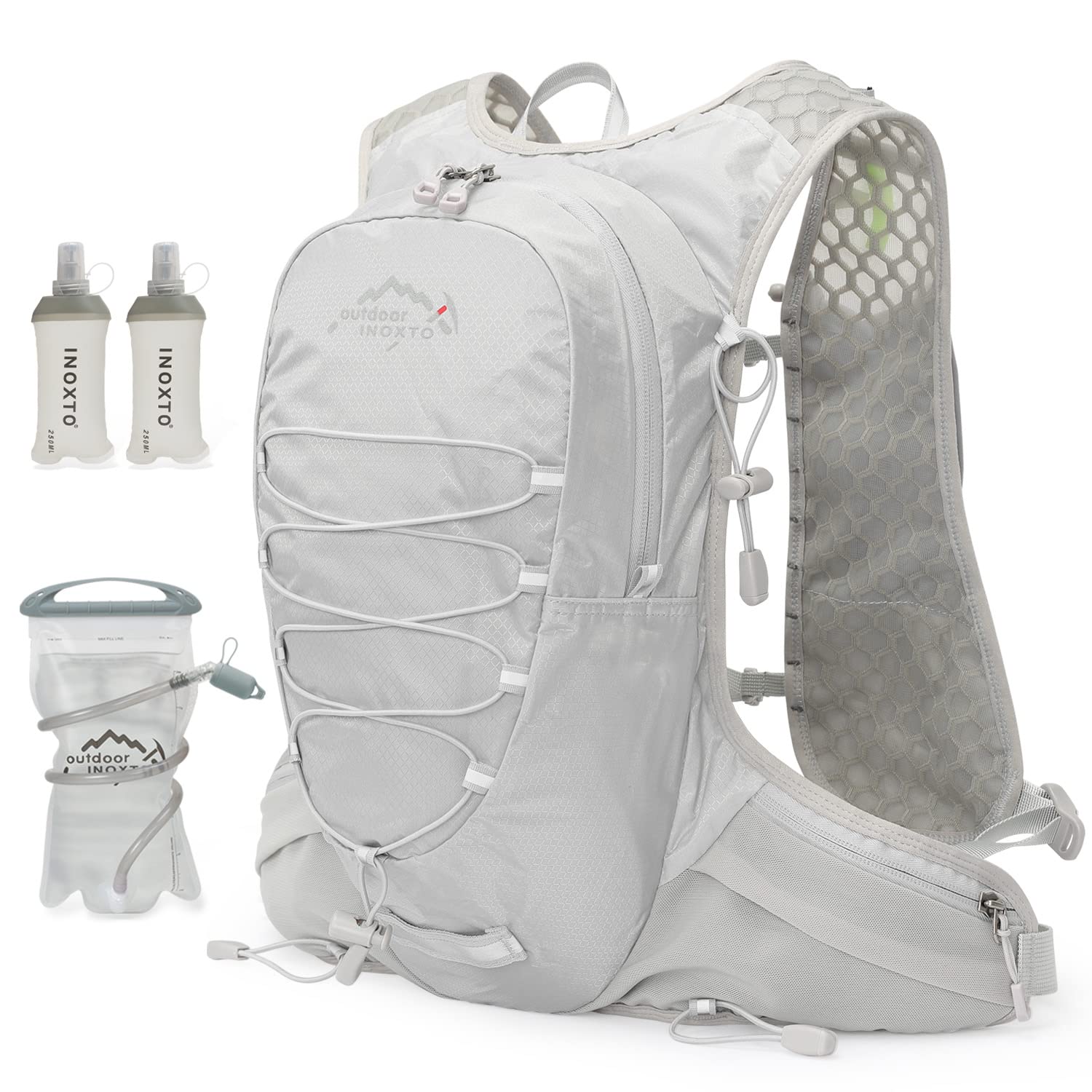 IX INOXTO Running Hydration Vest for Men & Women - 3L Water Backpack for Trail Running, Marathon