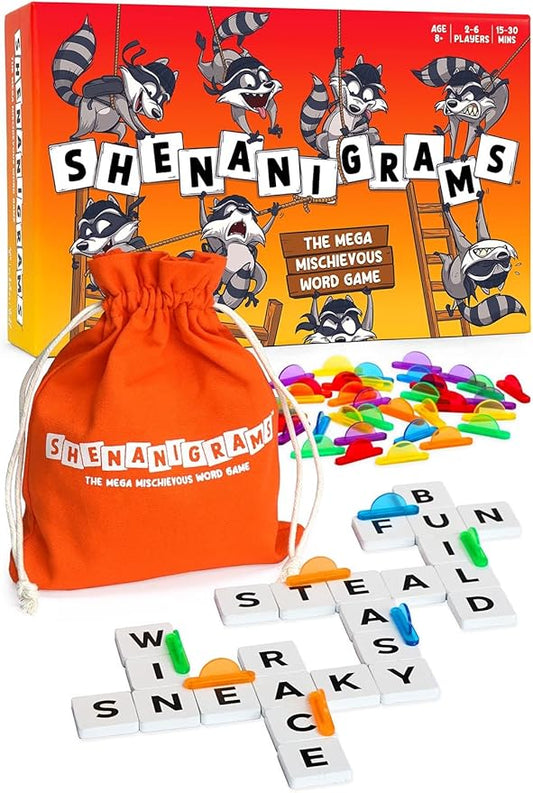 Shenanigrams! ??The Mega-Mischievous Word Game! A Super Fun & Fast Family Party Game for Kids, Teens & Adults - Great for Travel, Couples & Family Board Games Night