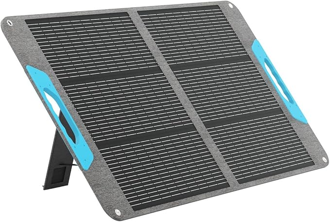 100W Portable Solar Panel, Renogy Solar Panels IP65 Waterproof, 100 Watt Foldable Solar Panel for Camping, Hiking, Fishing, Outdoor, RV, Van, Boat, Off Grid Applications