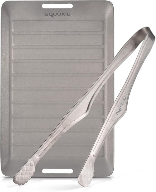 Camping Cookware Set, Camping Grill Pan or BBQ Tongs Set Portable Outdoor Cookware Lightweight Grill Pan for Backpacking Cooking Picnic