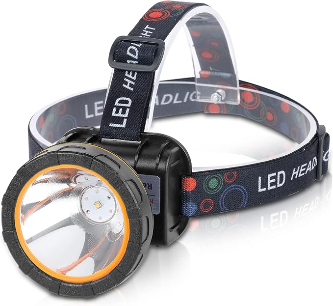 20W Superbright Coon Hunting Lights, High Lumens LED Headlamp with 2 Light Modes, Waterproof & Rechargeable Flashlight, Perfect for Outdoor Hiking, Hunting, Fishing, Night Activities