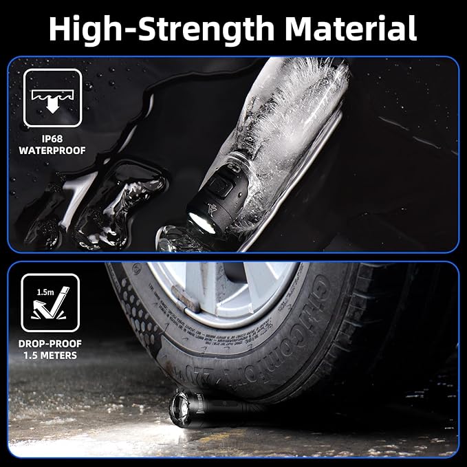 WUBEN C3 Rechargeable Flashlight 1200 High Lumens Super Bright, LED Tactical Flashlights, Powered EDC Flash Light IP68 Waterproof, 6 Light Modes for Camping, Emergency, Outdoor, Rescue, Inspection