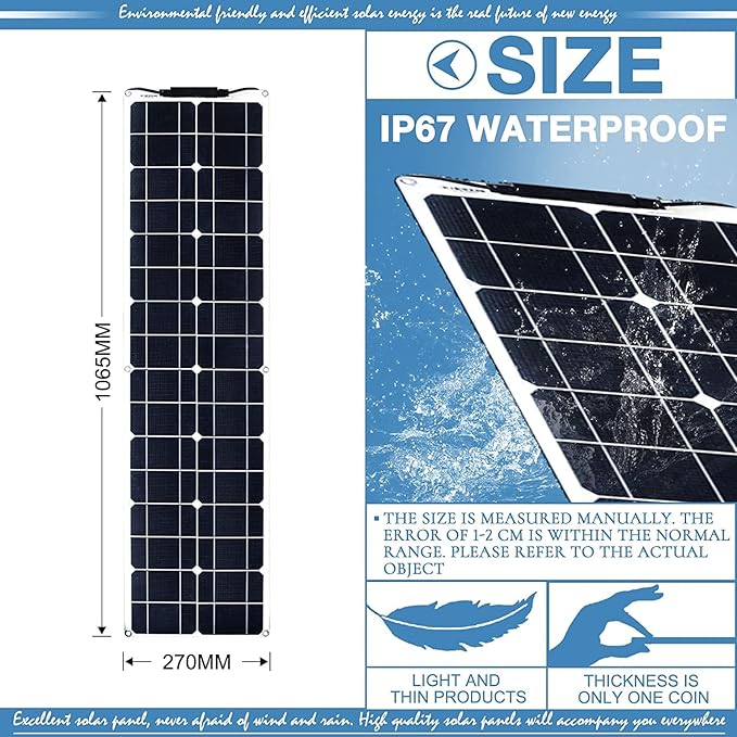 400 Watt Solar Panel Kit, 2pcs 200 Watt Flexible Monocrystalline Solar Panel kit with Charge Controller(40A) Photovoltaic Module for 12-24V Battery Charging Car Battery Camper RV