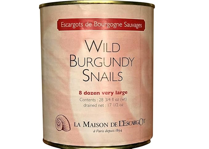Premium Escargot Wild Burgundy Snails ??Rated Number One ??Best For Escargot Recipes, Various Sizes ??(8 Dozen Very Large)