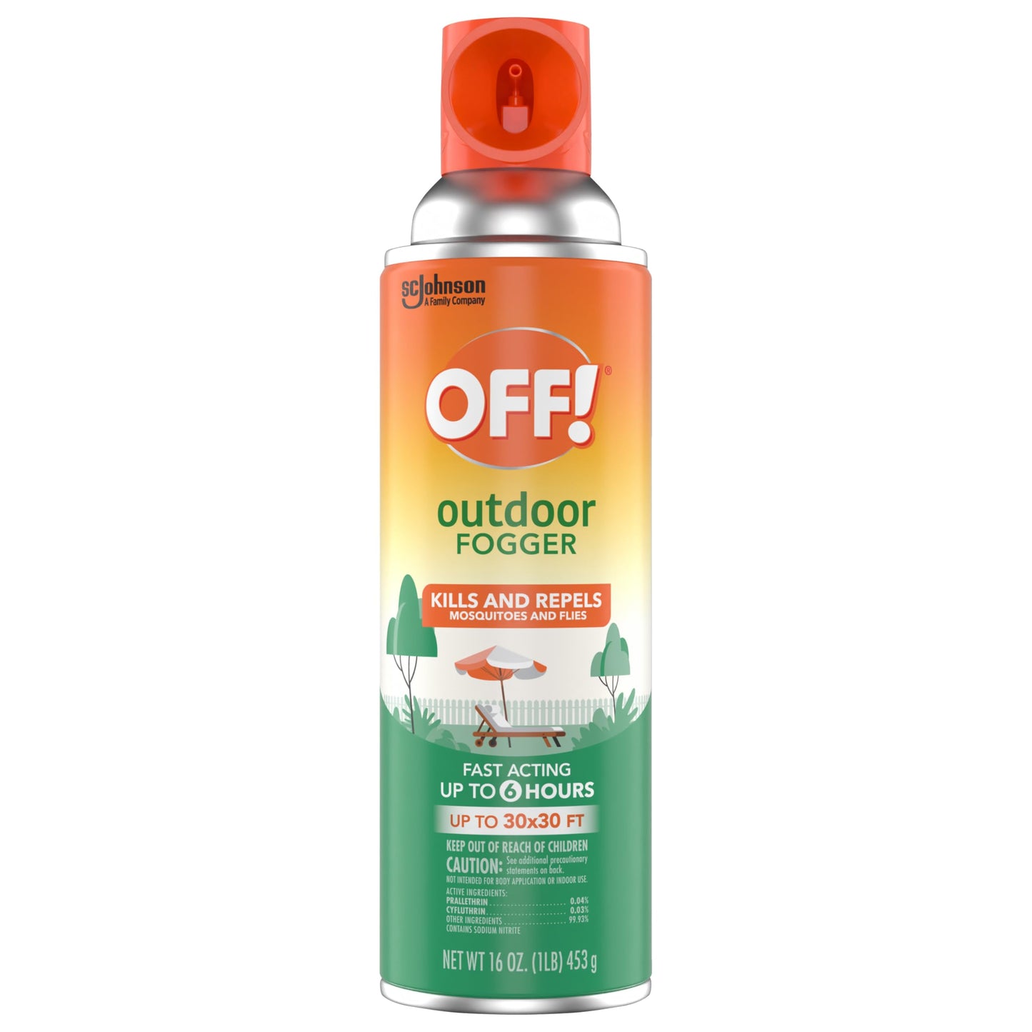 OFF! Outdoor Insect and Mosquito Repellent Fogger Backyard Pretreat Kills and Repels Insects up to
