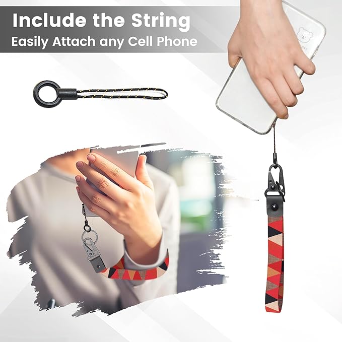 ABLAZE Wristlet Strap for Keys, Hand Wristlet Lanyard Durable Key Chain Lanyard for Men and Women (Mixcolors)