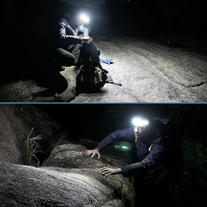 Orbit 2025 Edition Headlamp ??210° Wide Beam + 60° Focus Light, 1020 Lumens, USB-C Rechargeable, IP56 Waterproof, Lightweight LED Headlamp for Camping, Work, Running, Outdoors