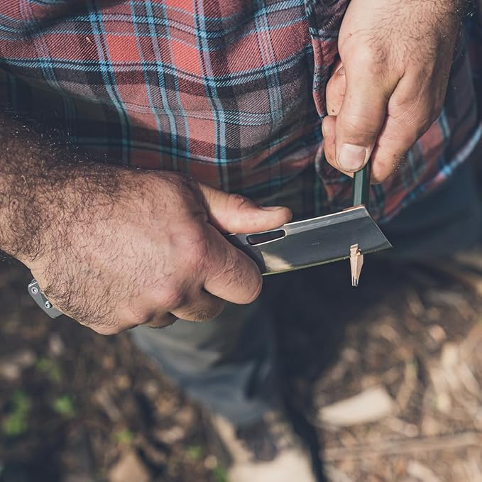 Gerber Gear Flatiron Folding Pocket Knife, EDC Stainless Steel Folding Knife with 3.6" Cleaver Blade and Pocket Clip