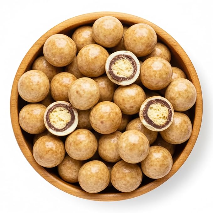 NY Spice Shop Ultimate Malted Chocolate Malt Balls Party Decorations - 1 Pound Malted Milk Ball Candy Birthday Gifts - Chocolate Malted Milk Balls - Dark Chocolate Malt Ball Holiday Snacks