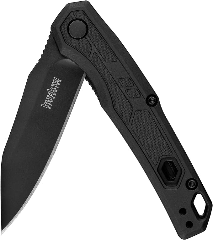 Kershaw Appa Folding Tactical Pocket Knife, SpeedSafe Opening, 2.75 inch Black Blade and Handle & Filter Pocket Knife, 3.25??Steel Blade with Assisted Opening