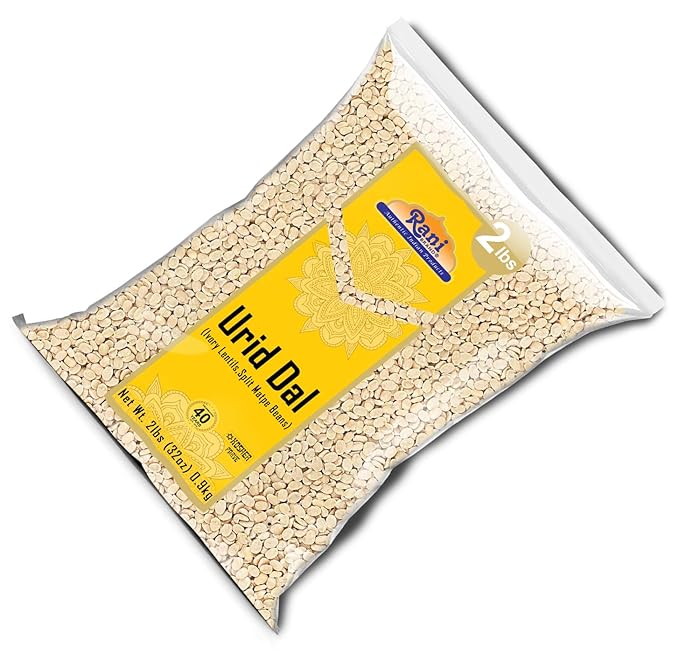 Rani Urid/Urad Dal (Split Matpe Beans Skinless) Indian Lentils 32oz (2lbs) 908g ~ All Natural | Gluten Friendly | Non-GMO | Kosher | Vegan | Indian Origin