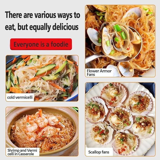 17.6oz Rice Noodles, Mung Beans Made Fine,Vermicelli Rice Noodles，Vermicelli