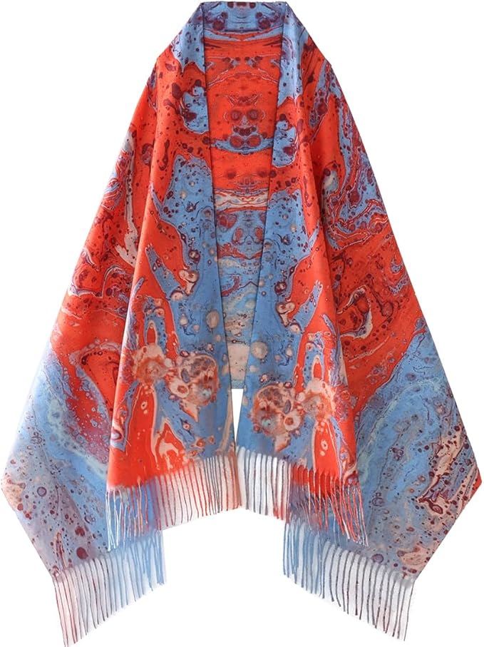 Umjetnost Soft Cashmere Feel Scarf For Women Winter Warm Scarves Large Shawl Wrap Monet Van Gogh Art Print