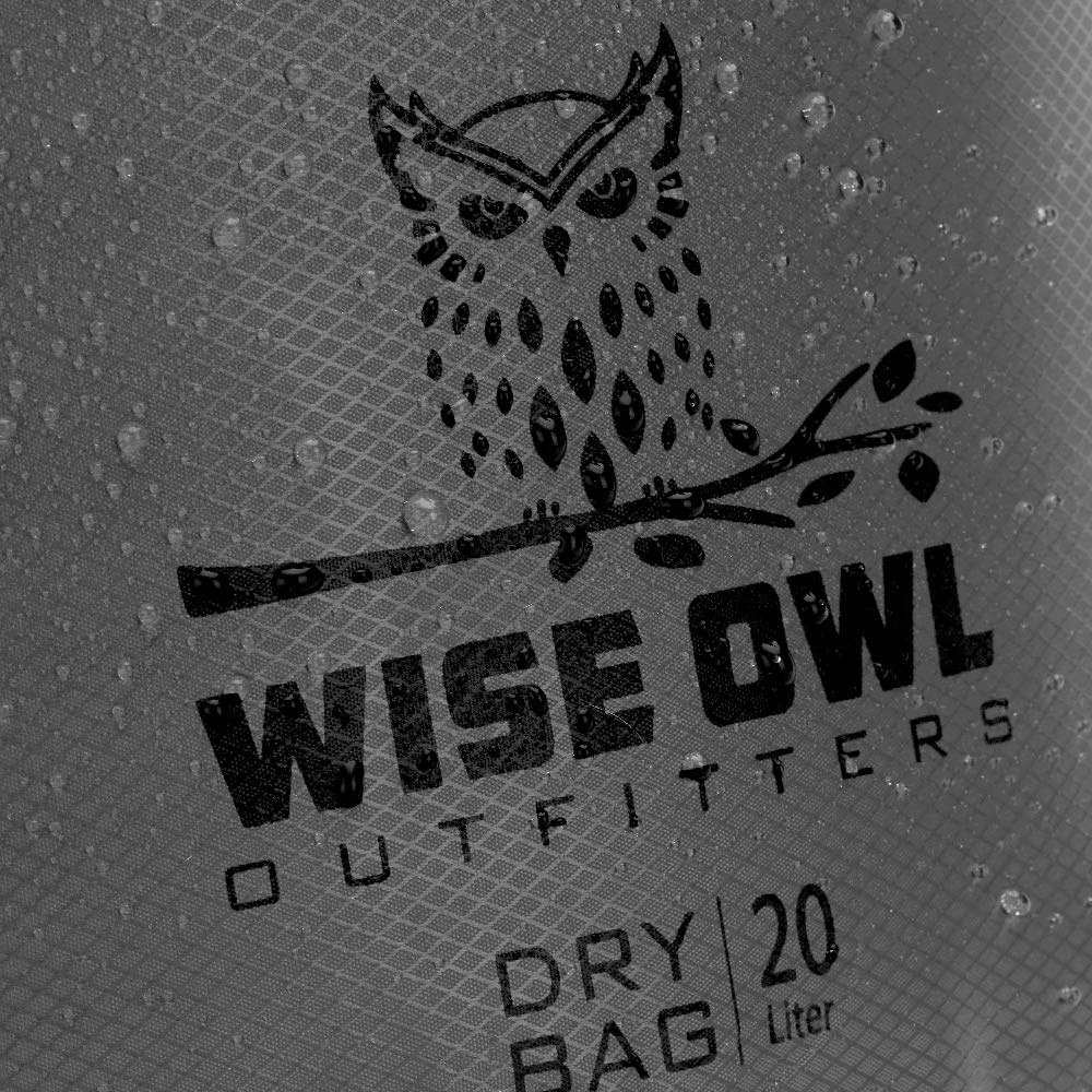 Wise Owl Outfitters Waterproof Dry Bag 3-Pack – Lightweight & Airtight 5L/10L/20L Small & Large Dry