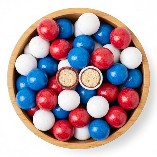 NY Spice Shop American Chocolate Malt Balls Party Decorations - 8 Ounce Malted Milk Balls Candy Birthday Gifts - Chocolate Malted Milk Ball - Dark Chocolate Malt Ball Holiday Snacks
