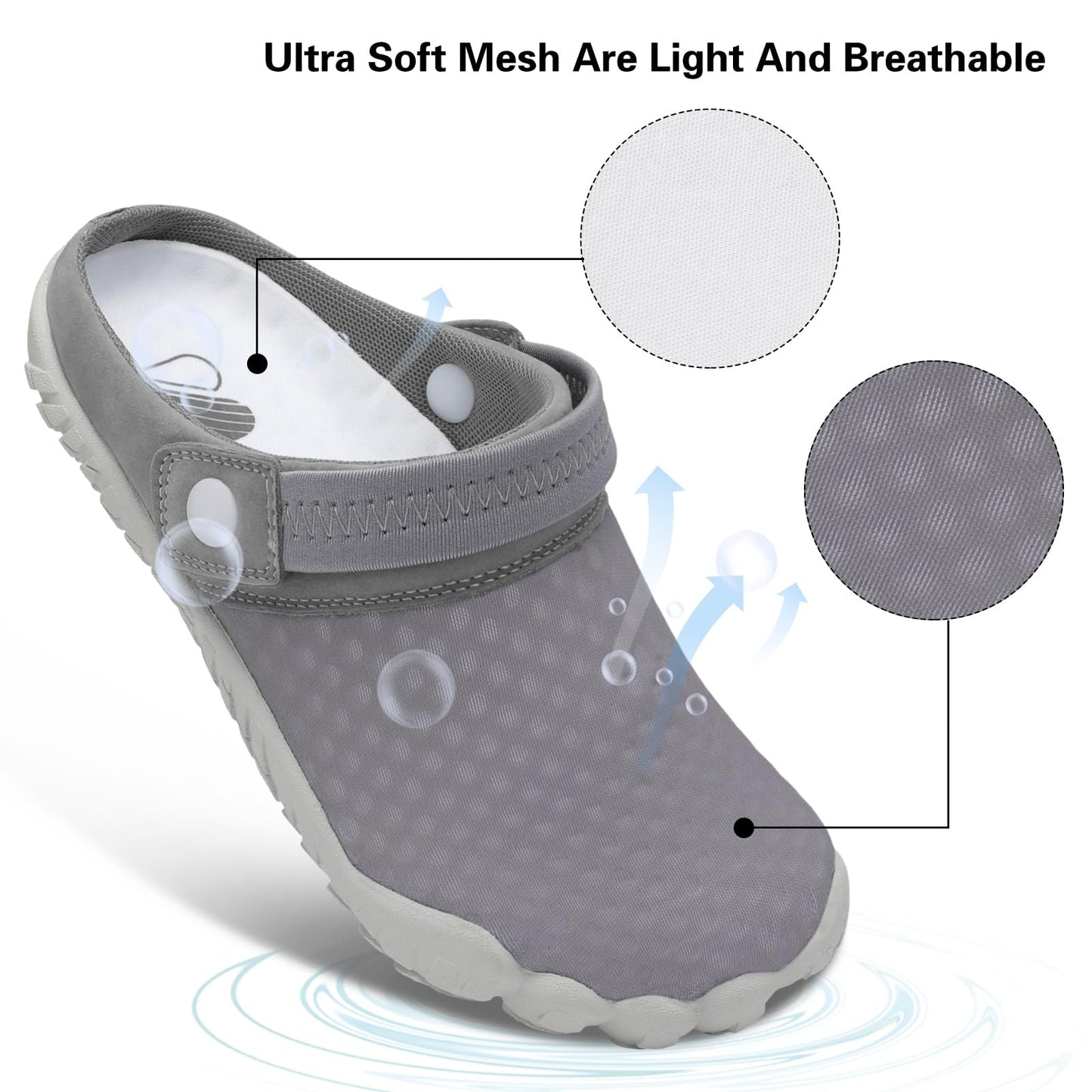 Besroad Slip on Quick Drying Running Sports Fashion Sneakers Water Shoes Summer Outdoor Hiking