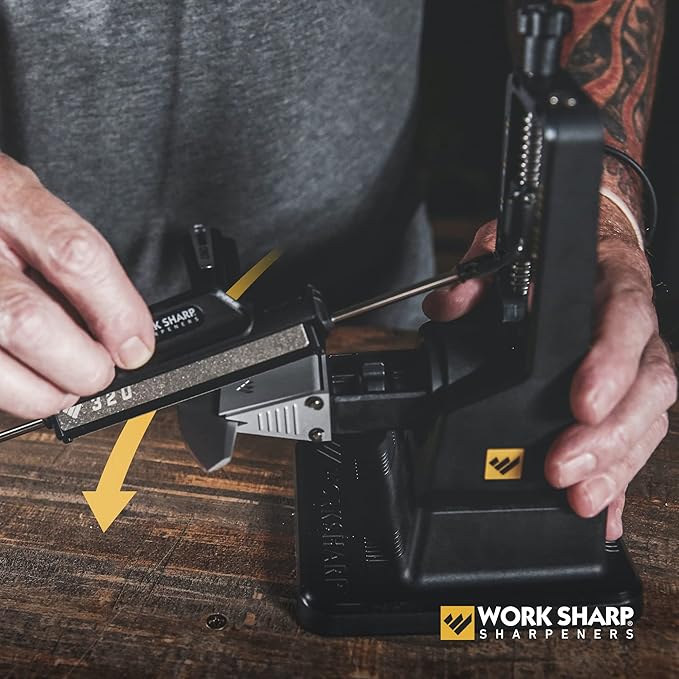 Work Sharp Precision Adjust Knife Sharpener Kit, Sharpens All Pocket and Kitchen Knives with ease & control