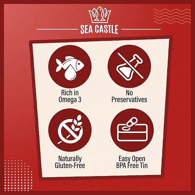 Sea Castle Sardines in Tomato Sauce, 4.4oz (12 Pack)