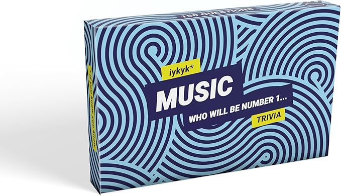 iykyk Music - Ultimate Music Quiz Game - 150 Cards Covering Chart-Topping Artists, Songs & Albums - Twist on Classic Quiz - Ideal for Game Nights and Travel - Show Off Your Musical Knowledge