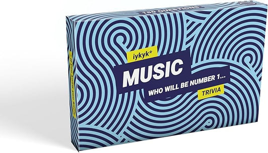 iykyk Music - Ultimate Music Quiz Game - 150 Cards Covering Chart-Topping Artists, Songs & Albums - Twist on Classic Quiz - Ideal for Game Nights and Travel - Show Off Your Musical Knowledge