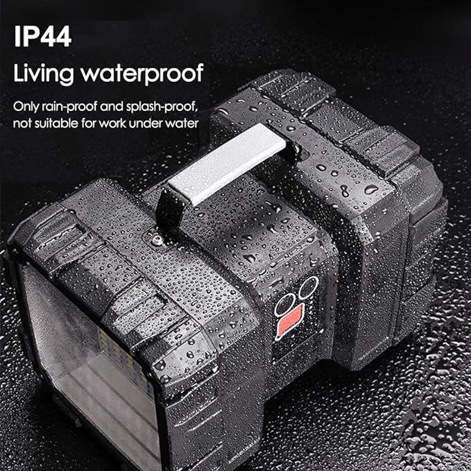 AlpsWolf Rechargeable Flashlight, LED Spotlight Flashlight 15000 Capacity 4000LM 20h Ultra-Long Standby Ultra Bright Flashlight Waterproof with USB Output as a Power Bank for Camping Accessories