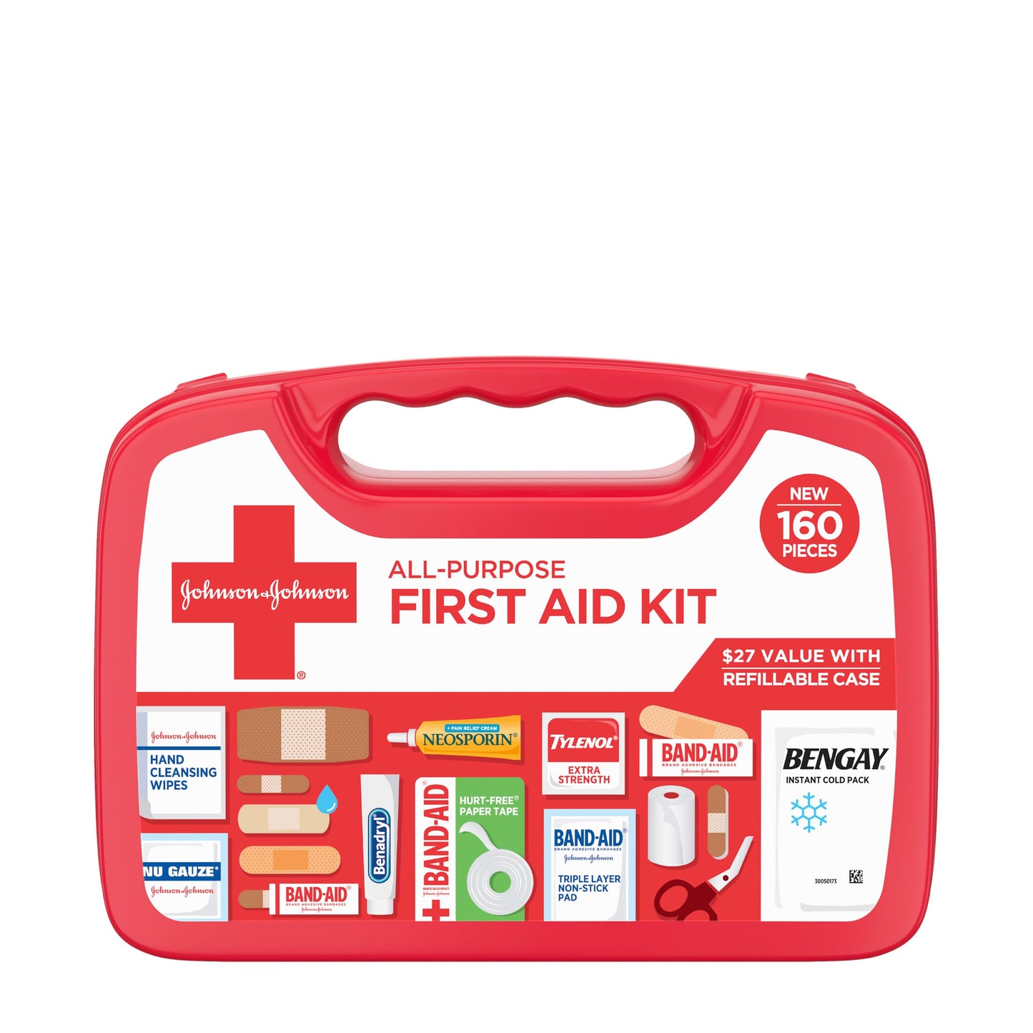 BAND-AID Brand All-Purpose Portable Compact First Aid Kit, 160 Piece