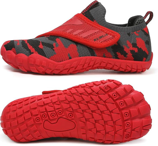 KUBUA Kids Hiking Water Shoes Boys Girls Barefoot Shoes Multifunctional Tennis Sneakers Toddler Little Big Kid