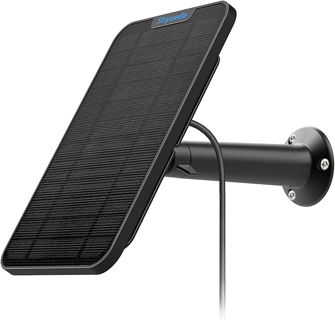 4W Solar Panel Charging Compatible with Arlo Pro 3/Pro 4/Pro 5S/Ultra/Ultra 2 only, with 13.1ft Waterproof Charging Cable, IP65 Weatherproof,Includes Secure Wall Mount(3-Pack)(Magnetic Connector)