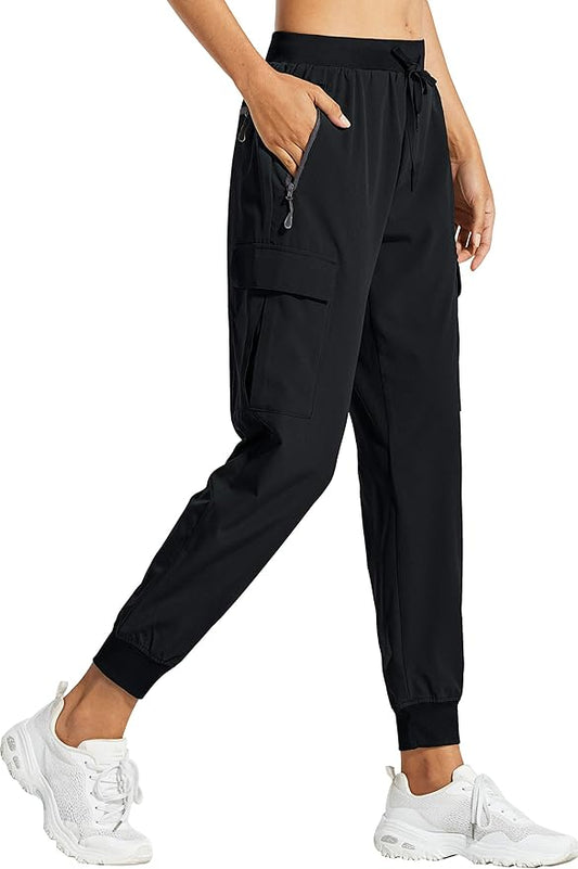 Libin Women's Cargo Joggers Lightweight Quick Dry Hiking Pants Athletic Lounge Casual Travel