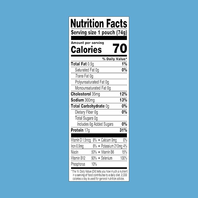 StarKist Chunk Light Tuna in Water - 2.6 oz Pouch (Pack of 6)