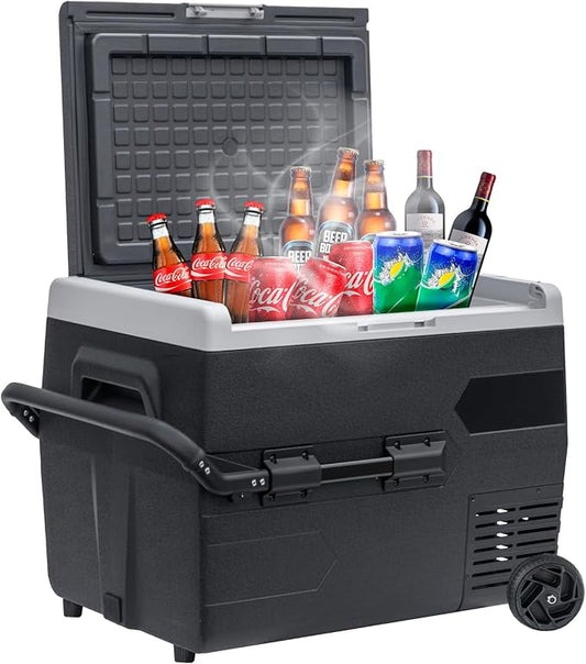 Smad Electric Cooler 69QT(65L), 12 Volt Refrigerator -4?~50?, Portable Freezer 12/24V DC for Camping, Travel, Truck, Home