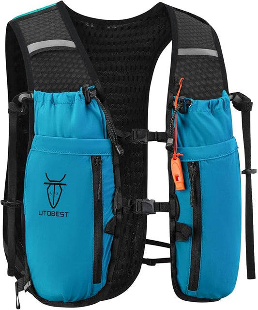 Upgrade Running Hydration Vest 10L, Running Backpack for Women Men Multi-Functional Storage, Adjustable Water Vest for Trail Marathon Race Jogging Cycling