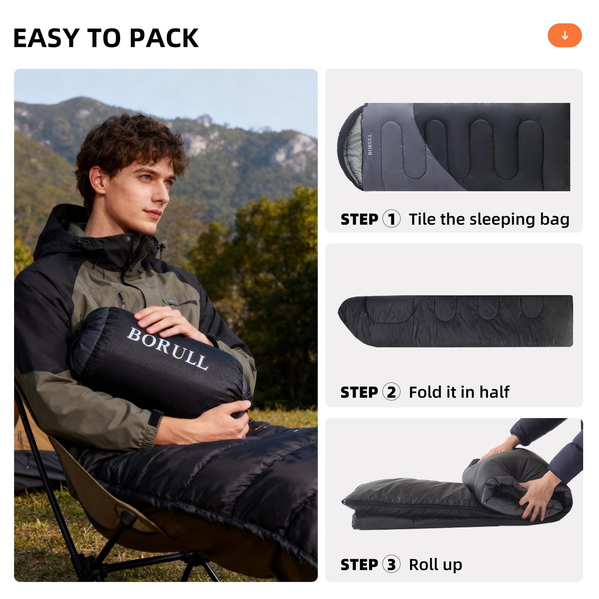 Lightweight Sleeping Bags for Kids & Adults, Backpacking & Scouts, Compact