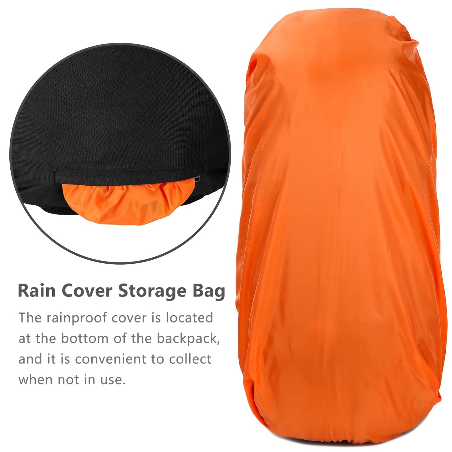 Esup 50L Camping Hiking Backpack Men with rain cover 45l+5l Lightweight Backpacking Backpack Travel