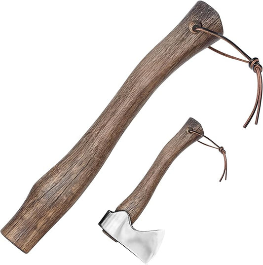 Marsrut 13'' Oak Wood Hatchet Handle Replacement ??Fits Most Camp, Broad, and Single Bit Axes ??Durable Wooden Axe Handle (1.9'' Wide)