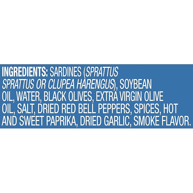 Chicken of the Sea Sardines, 3.75 oz. Cans (Pack of 18), Mediterranean Style, Wild Caught Sardines, Packaging May Vary