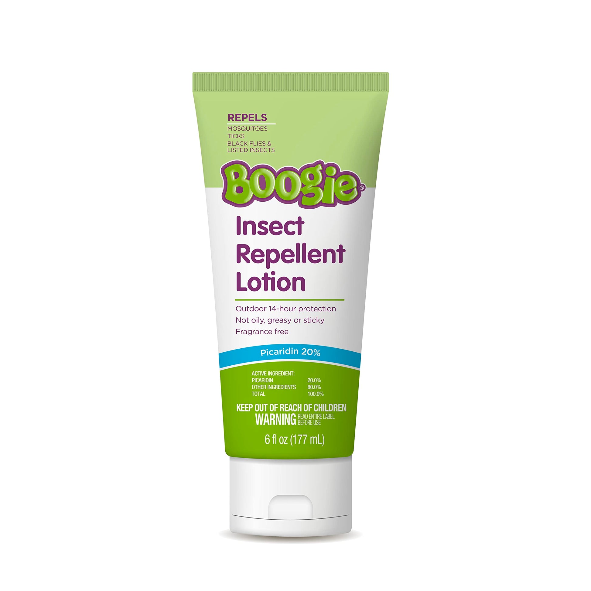 Boogie Insect Repellent Lotion for Mosquitoes, Ticks & Flies - 6 fl oz